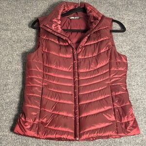 The North Face Aconcagua Vest Women's S Red Nylon Down Puffer Insulated